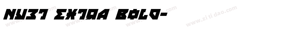 Nyet Extra Bold字体转换